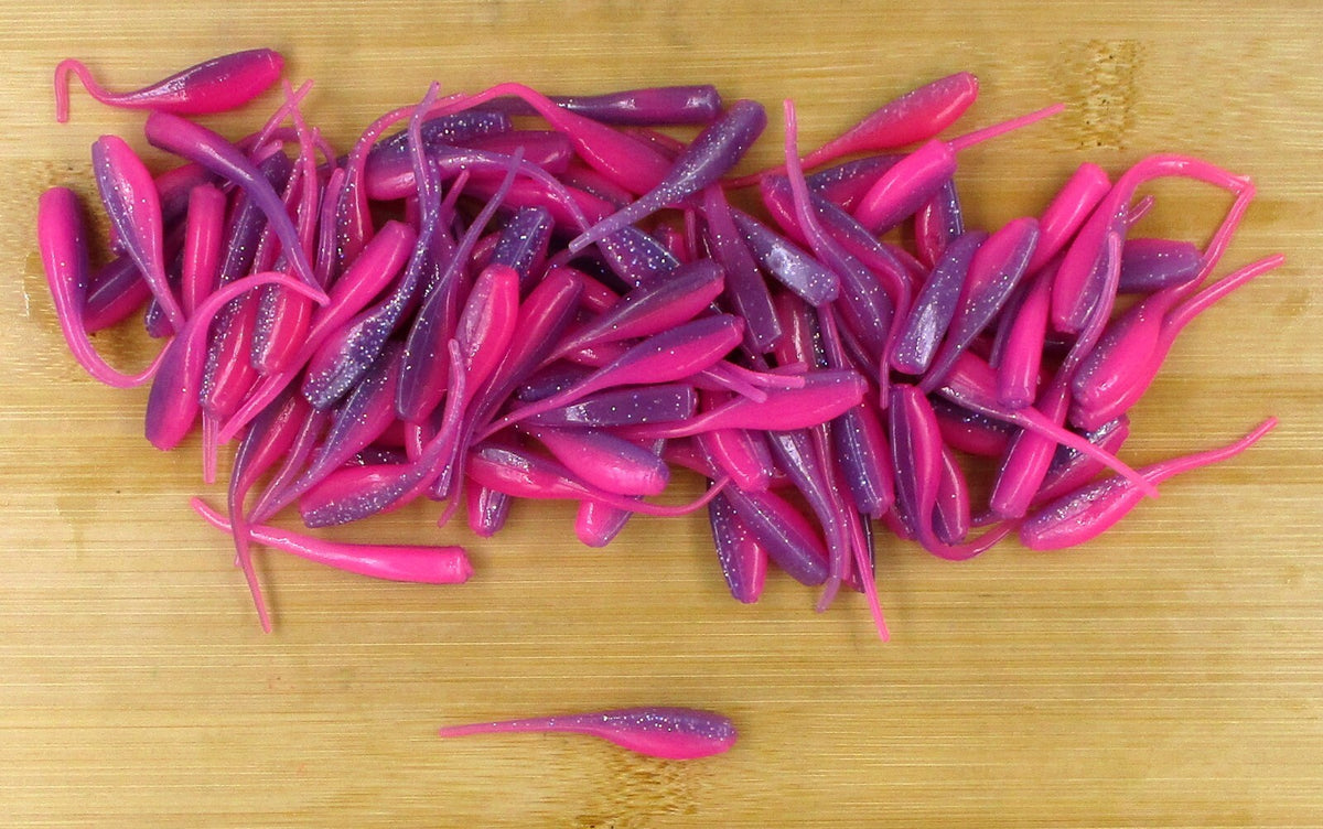 Crappie Fishing Soft Plastic Baby Shad Baits Twilight Glo Bulk Lot - 2 Inch