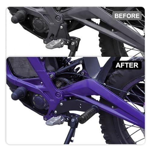Aluminum Rear Foot Pegs for Surron, Segway, E Ride — Stunt Pedal Kit