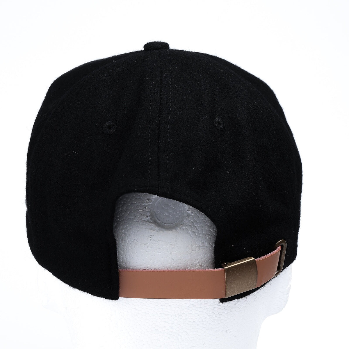 Winston Powerful Perfect Hat - Wool & Polyester Black Sun Hat with Custom Patch