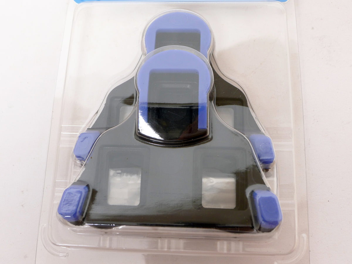 Shimano SPD-SL Road Bike Cleats 2 Degree Float for Pedals - Blue & Black