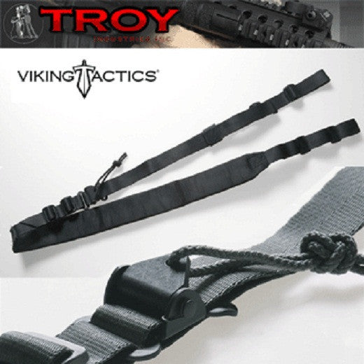 Viking Tactics VTAC 2 Point Padded Rifle Sling - Wide Comfort Black
