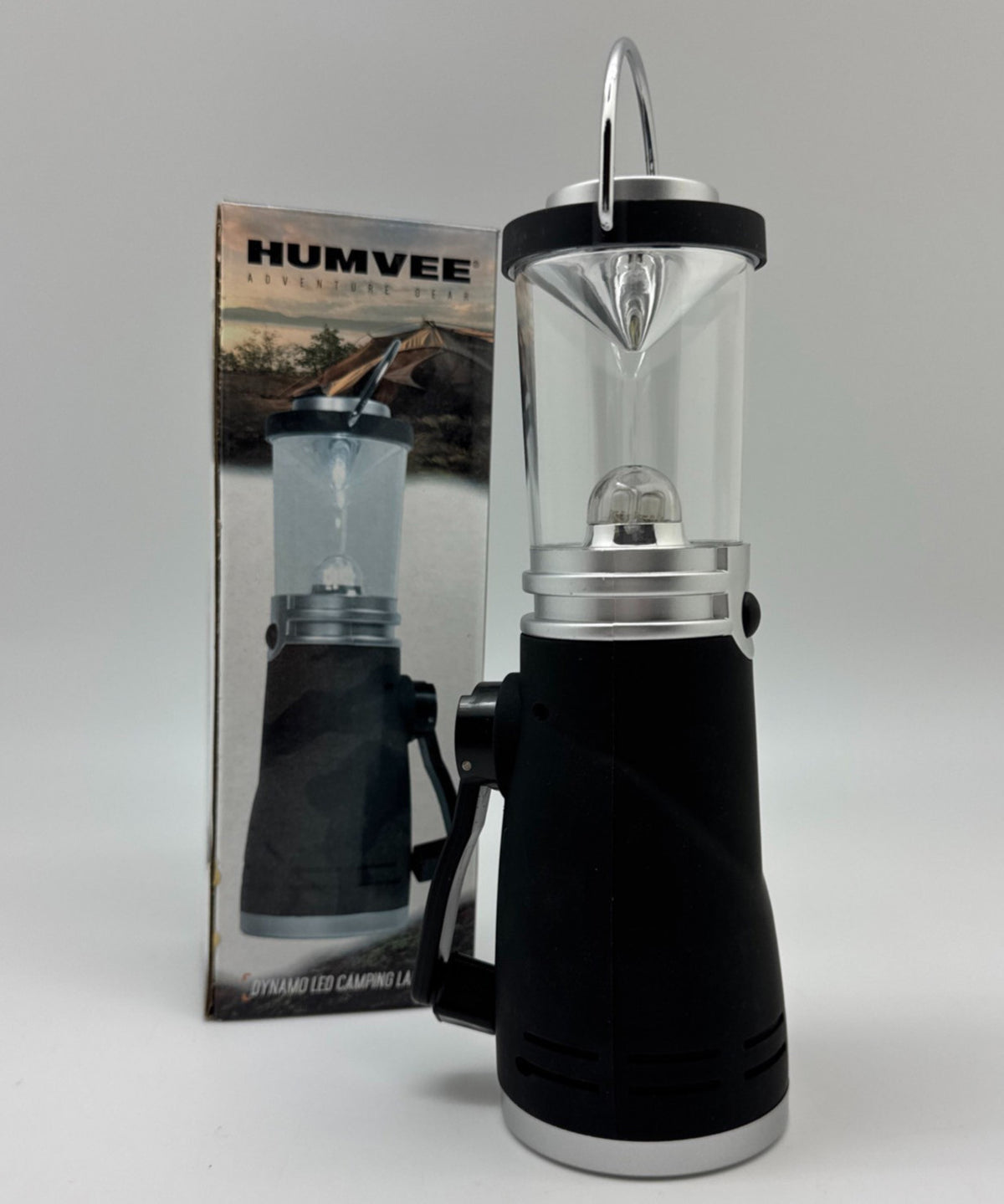 Humvee Hand Winding Rechargeable LED Camping Lantern - Portable Hiking Light