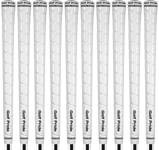 Golf Pride Tour Wrap 2G Midsize White Golf Grips Set of 10 High Tack