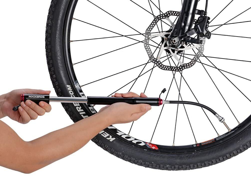 Mini Bicycle Pump 120 PSI Dual Air Pressure Frame-Mounted MTB Road Bike Pump