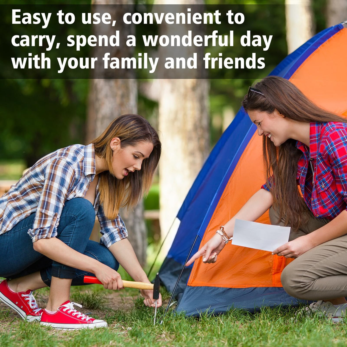 20 Pack Aluminum Tent Stakes with Hooks - Outdoor Camping Ground Anchors