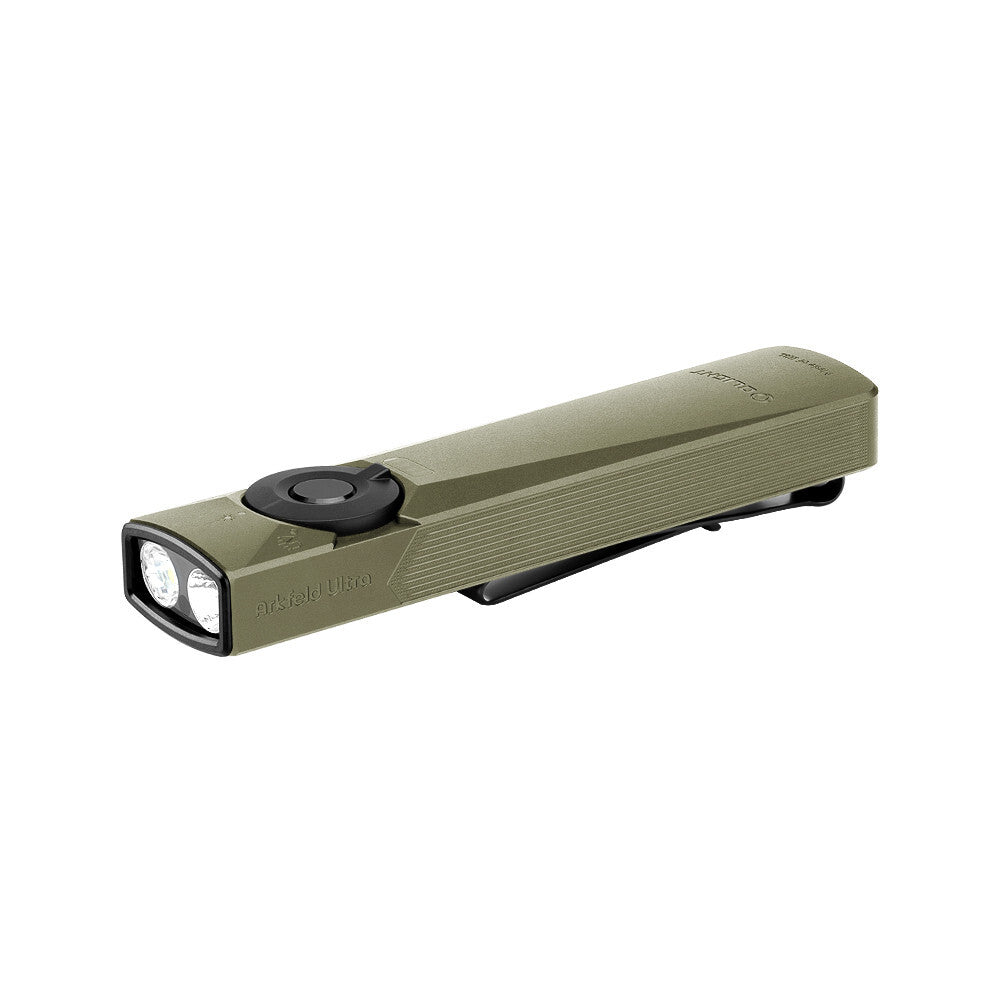 Olight Arkfeld Ultra 3-in-1 EDC Flashlight Olive Green - White, UV, Laser