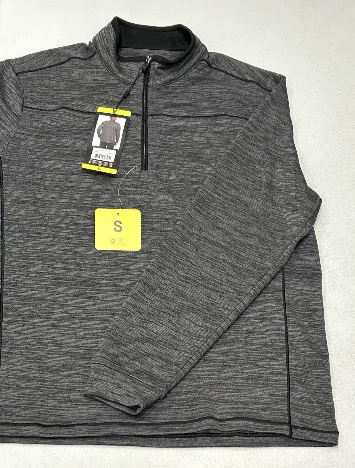 Men's Performance 1/4 Zip Shirt - Dry-Luxe Activewear, Gray, S