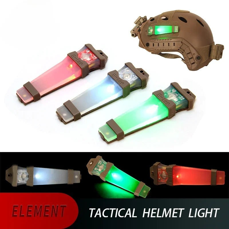 LED Helmet Signal Light with Clip-On Mount for Safety and Visibility