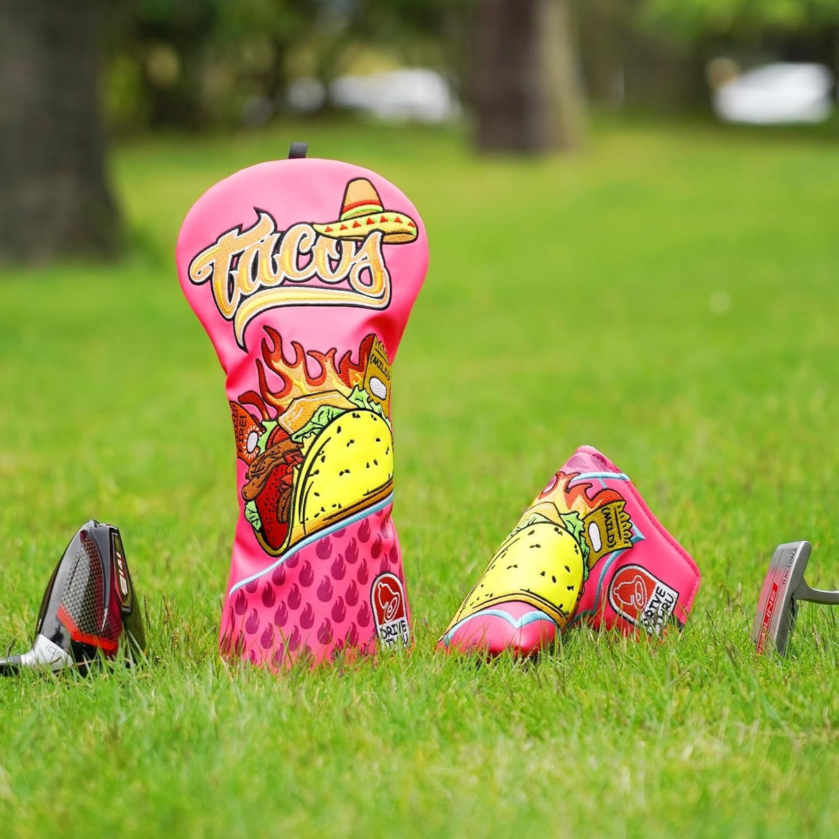 Funny Taco Golf Headcover for Blade Putters - Magnetic Club Protector