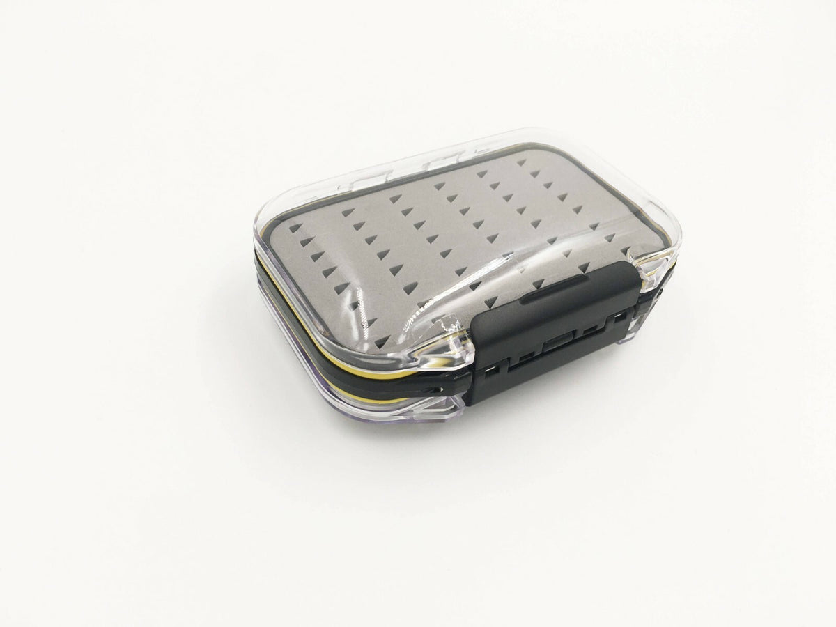 Waterproof Fly Fishing Tackle Box for Lures and Hooks - Double Sides, 4.2 x 3.0 inches