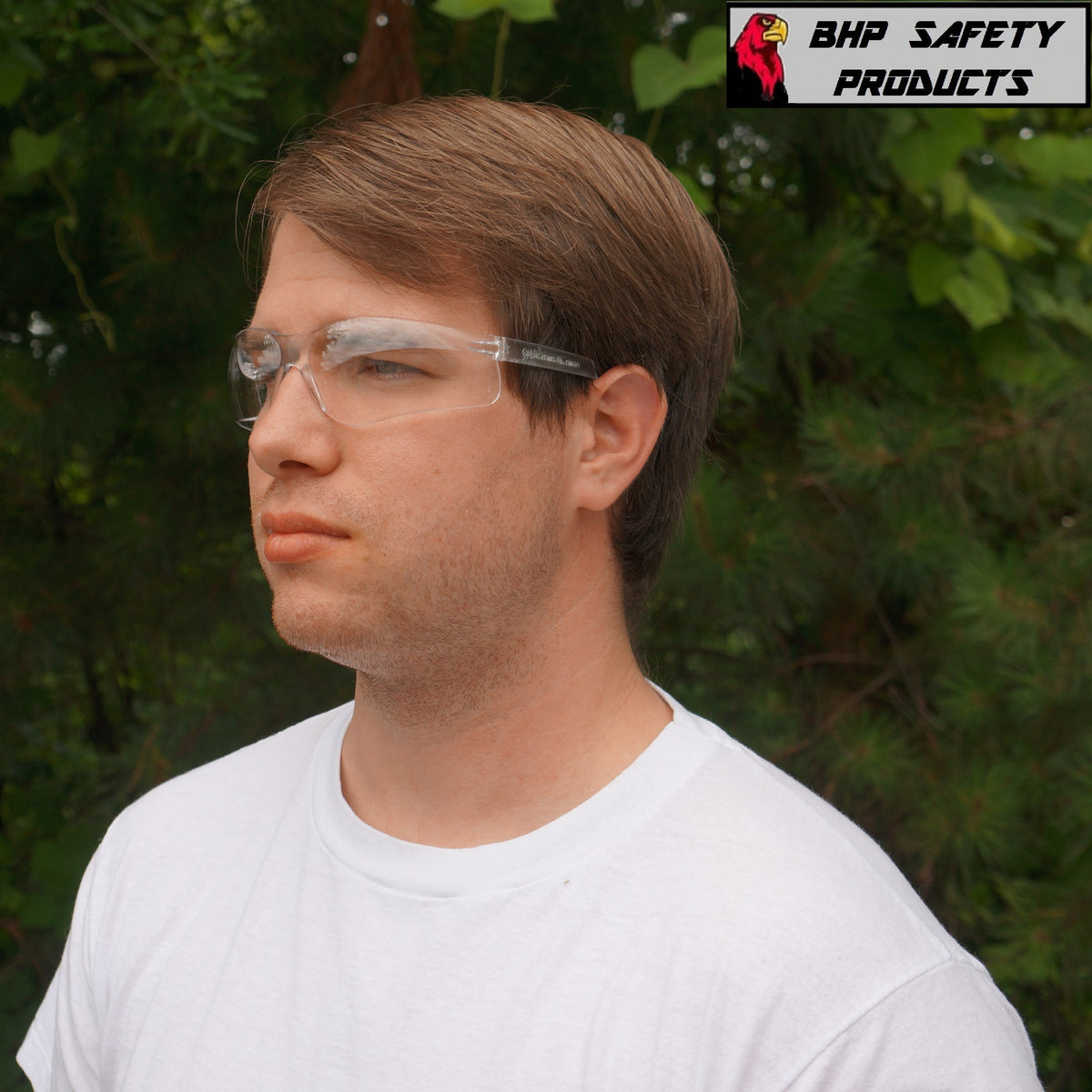 Safety Glasses ANSI Z87+ Impact Protection Lightweight Wraparound Eyewear