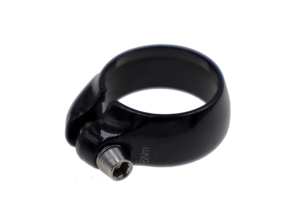 32mm Alloy Bike Seat Post Clamp with Bolt for Seattube - Black