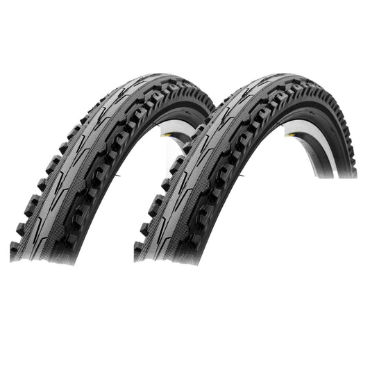 26-Inch Mountain Bicycle Tires - Pair of Multi-Use Off-Road Tires