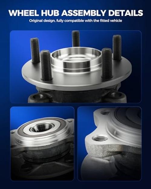 Front Wheel Hub Bearing Assembly for Mazda 3 2014-2018, CX-3 2016-2021, 5-Lug