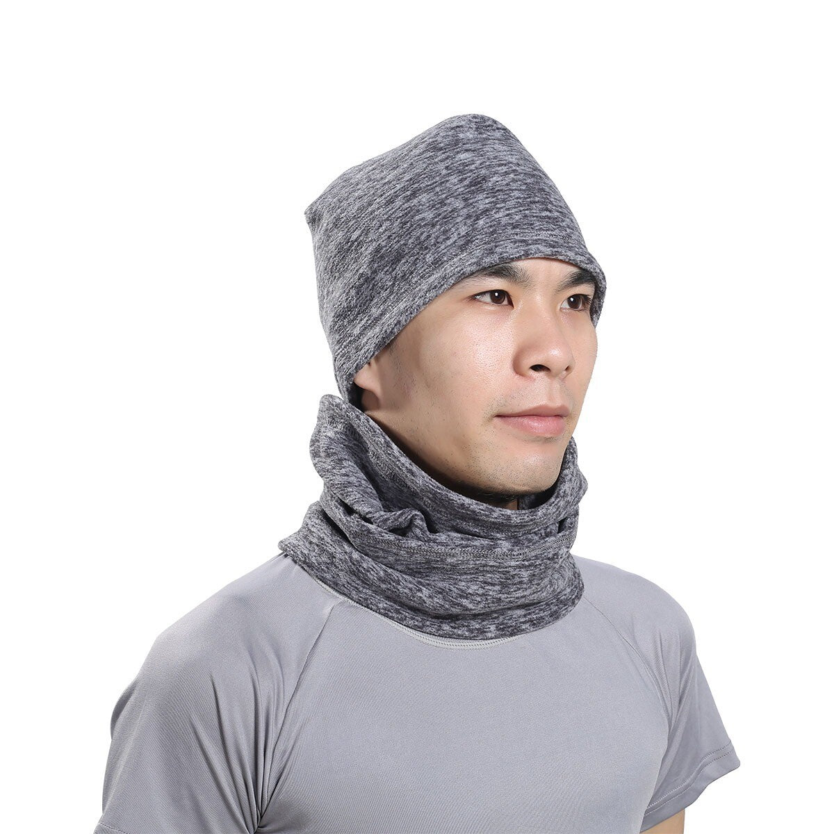 Unisex Winter Thermal Face Mask with Neck Gaiter - Windproof Fleece Ski Hat