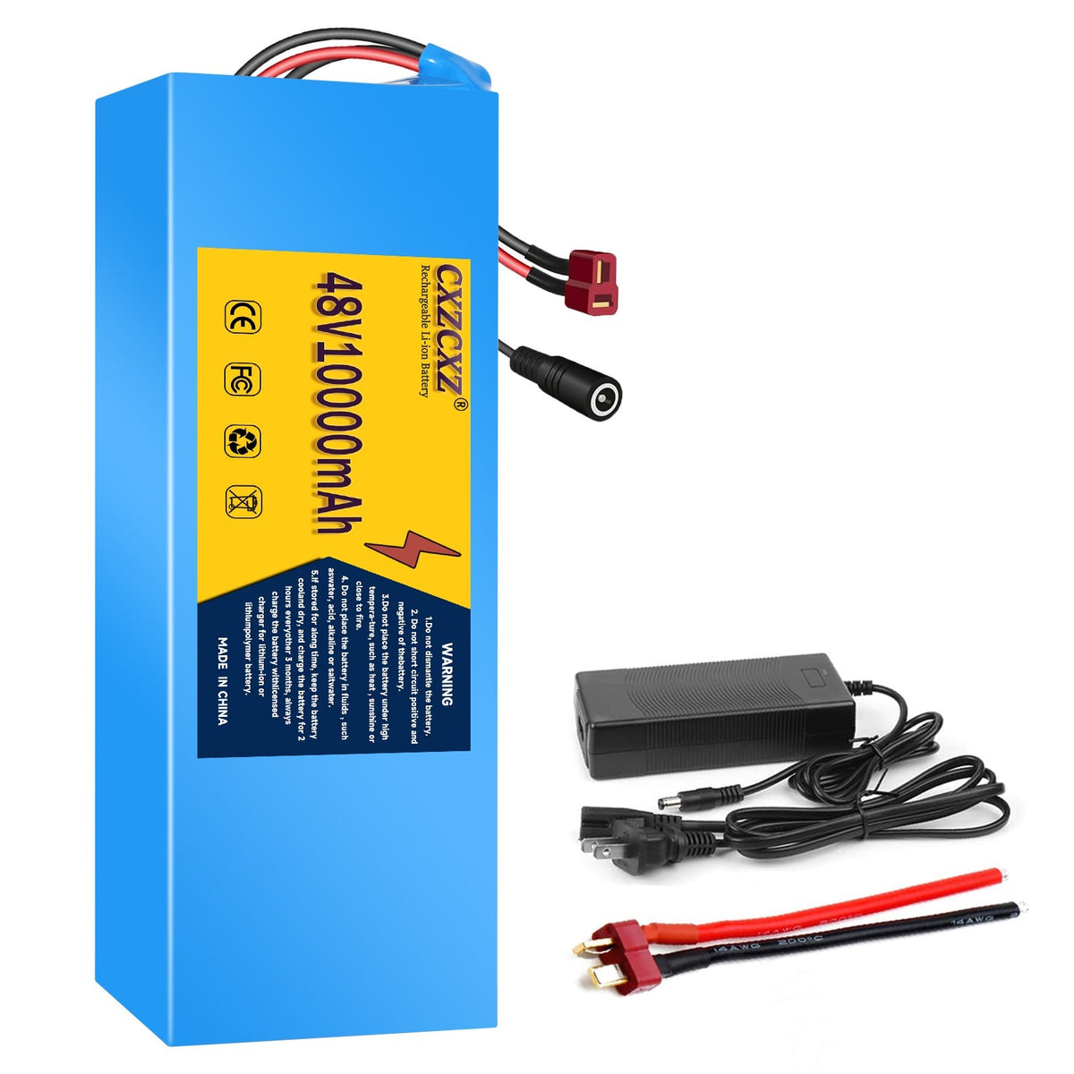48V 10Ah Lithium Ion E-Bike Battery for Electric Bicycle 200W-1000W
