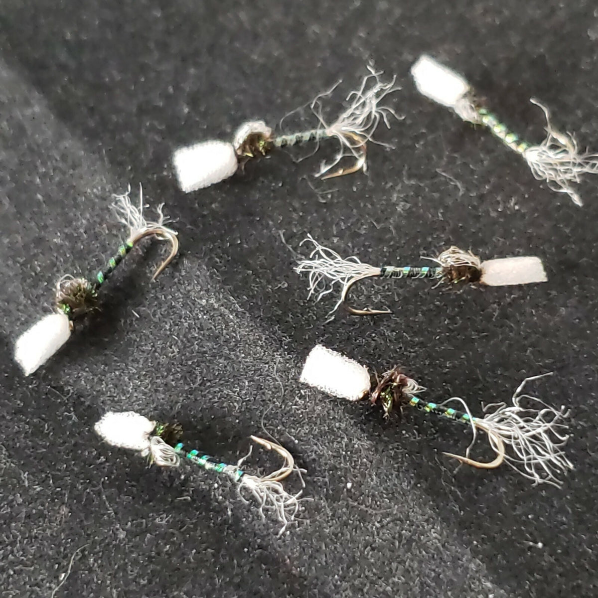 Fly Fishing Dry Fly Midge Suspended Pupa Black #16 - Custom Tied