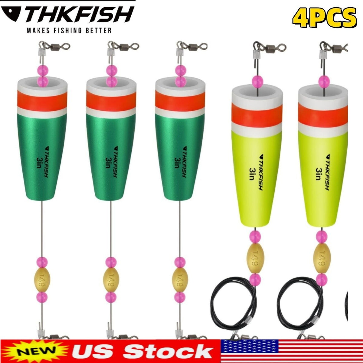 Fishing Floats Popping Corks Rattles for Saltwater Catfish and Redfish