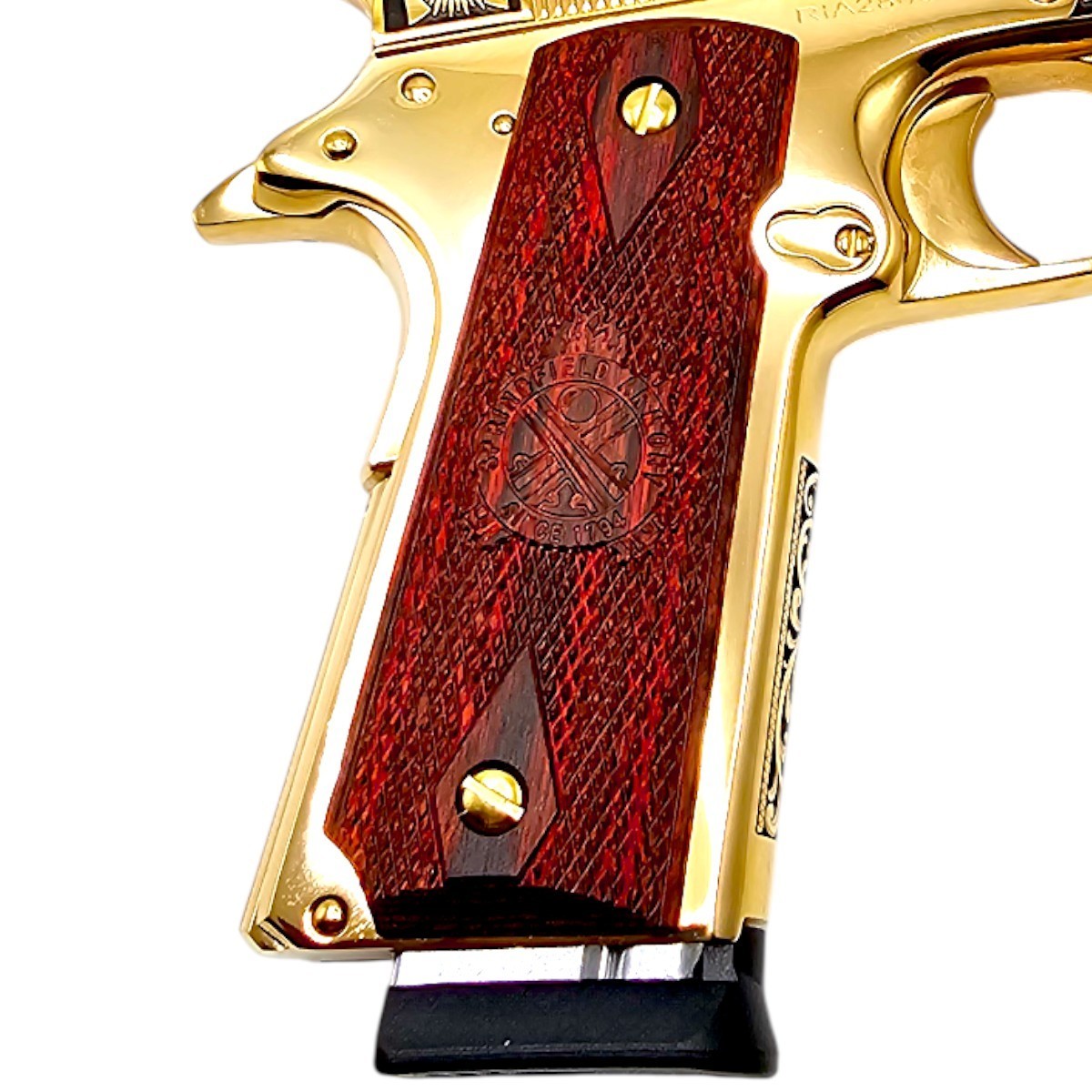 Springfield 1911 Full-Size Pistol Grips Red Laminated Wood Replacement