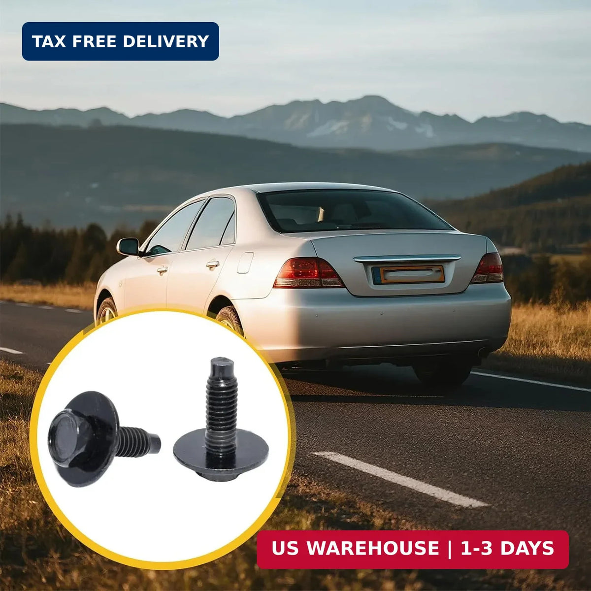 20 Pcs Hex Head Engine Splash Shield Bolts for Car Underbody Protection