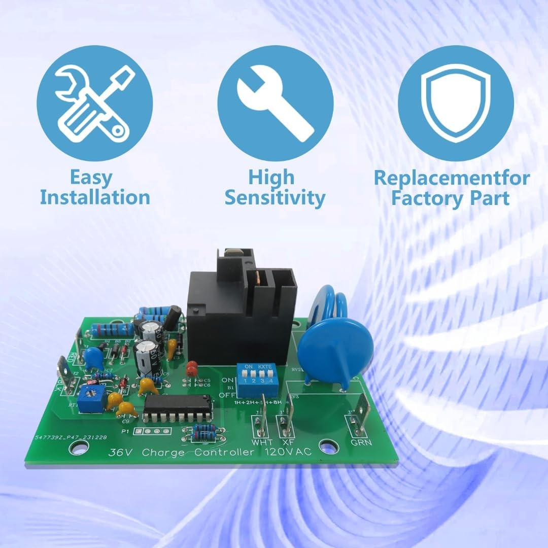 36V Golf Cart Power Charger Control Board Compatible with EZGO 28566G01