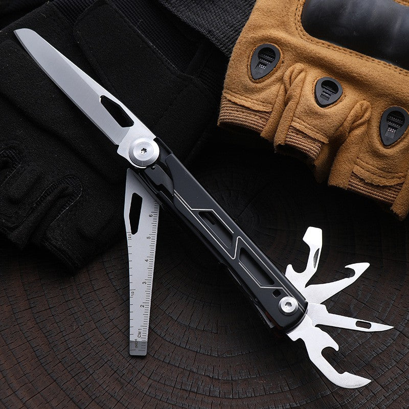 11-in-1 Multi-Function Stainless Steel Camping Multi-Tool Pocket Knife