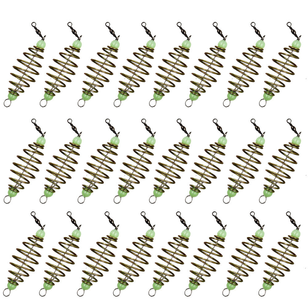 24 Pcs Fishing Bait Holders Set - Carp Feeder Hooks and Accessories