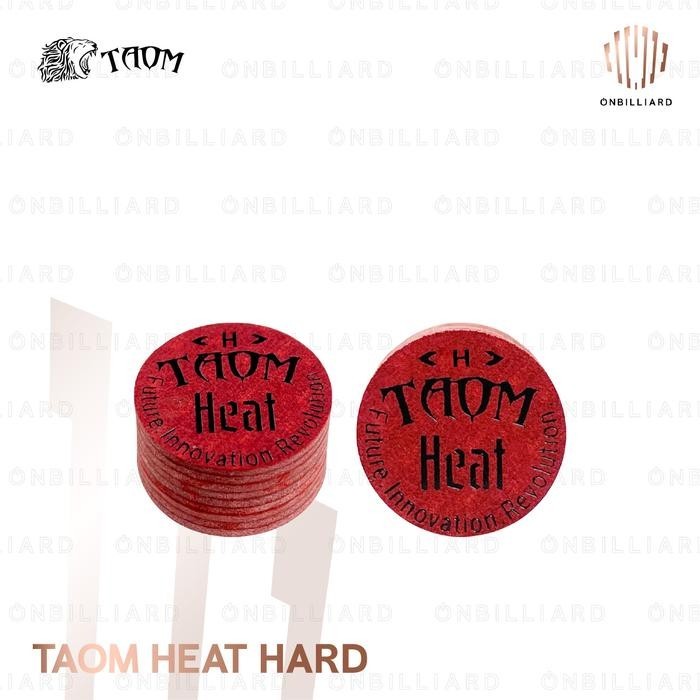 Taom Heat Pool Cue Tip 14mm Soft Hardness Billiard Cue Tip