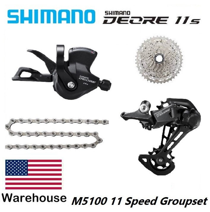 Shimano Deore M5100 11-Speed MTB Groupset Shifter Rear Derailleur Chain Cassette