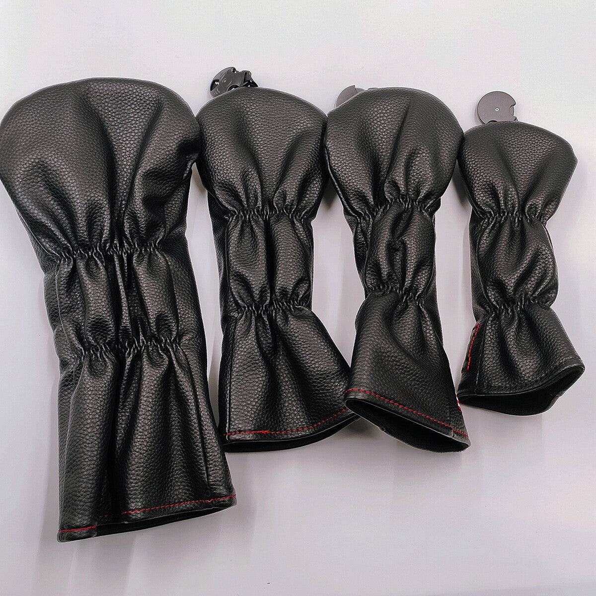 Golf Club Headcover Set Driver Fairway Hybrid Waterproof PU Leather