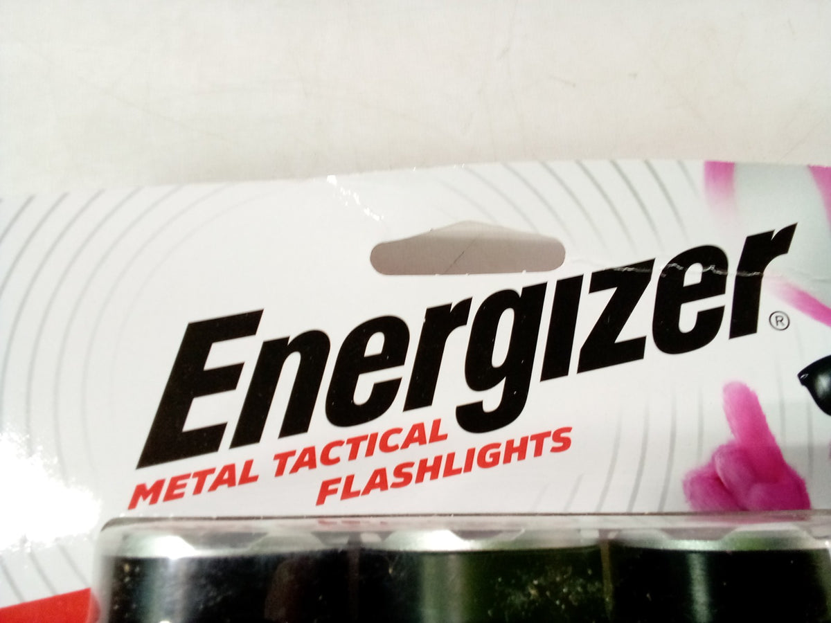 Energizer Metal Tactical Flashlights Pack of 3 - 375 Lumens, 3 Modes
