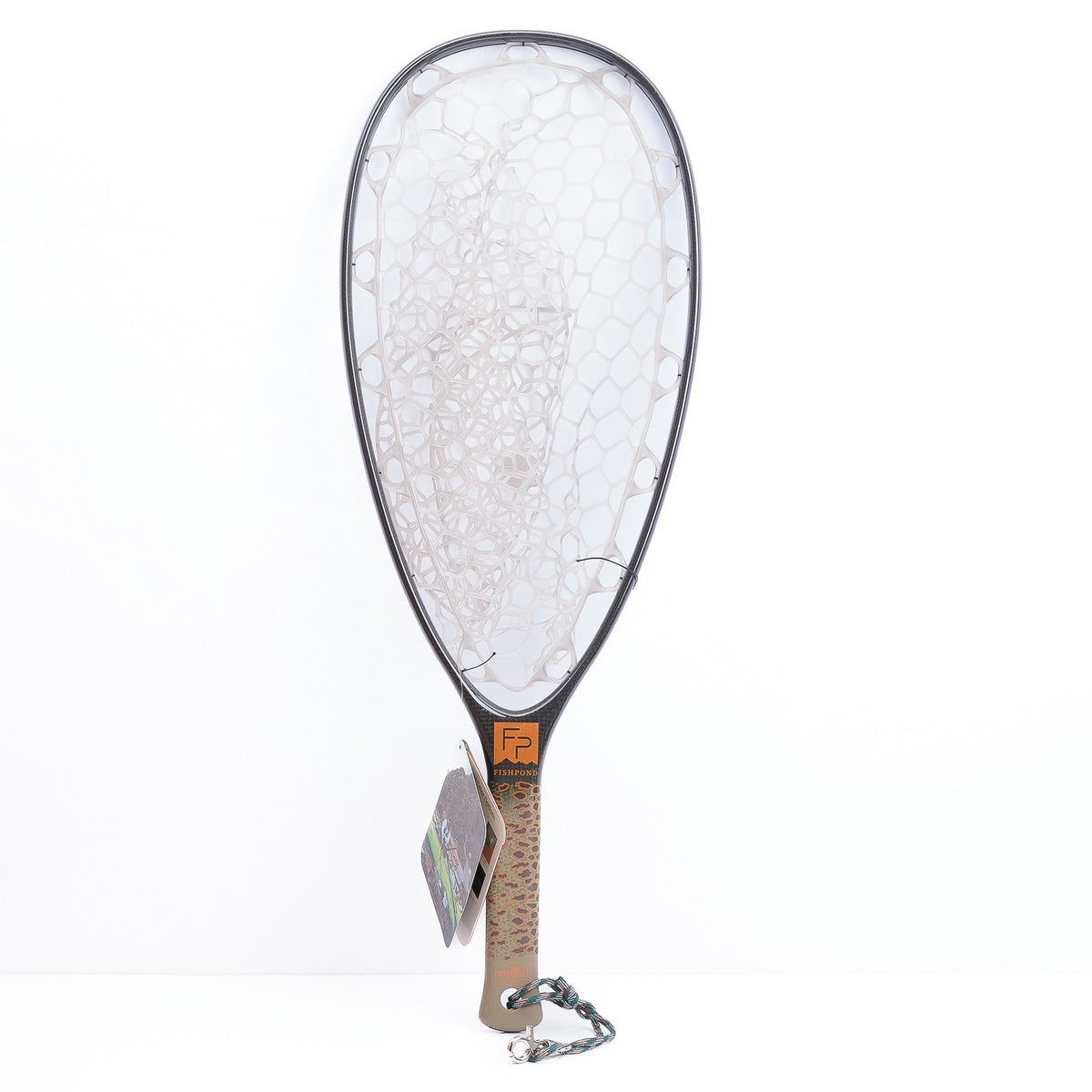 Fishing Landing Net with Carbon Fiber Frame and Buoyant TPU Bag