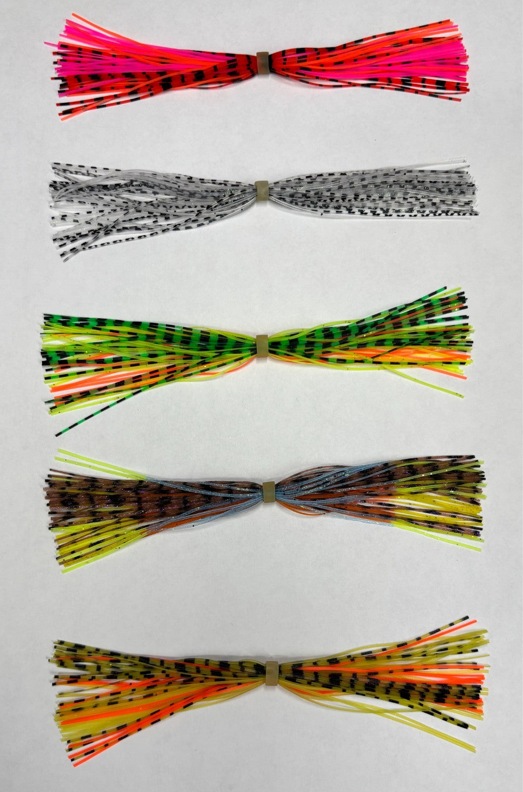Fishing Lure and Jig Bait Skirt Set - 10 Pack, 50 Strands, 6 Colors