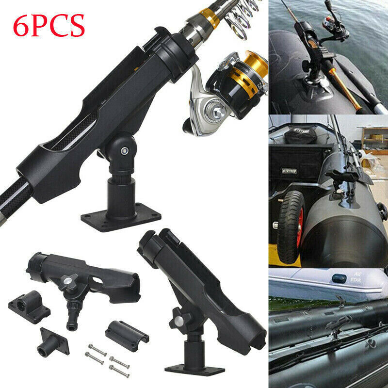 Adjustable Boat Fishing Rod Holder for Kayak & Marine Rail Mount