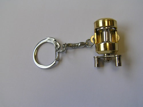 Miniature Fishing Reel Keychain - Real Moving Parts Novelty Gift Charm