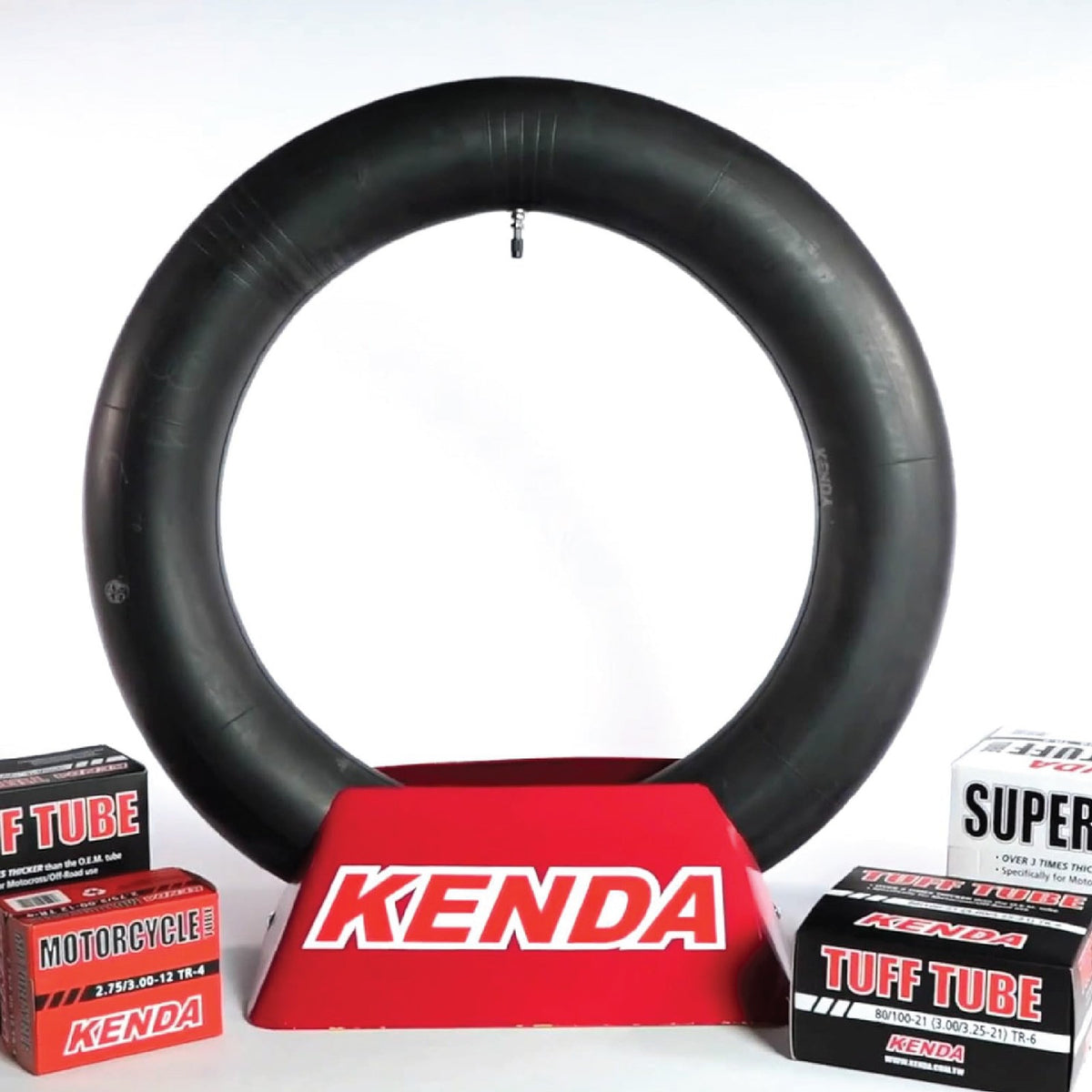 275/300-12 Motorcycle Inner Tube with Straight Valve and Keychain