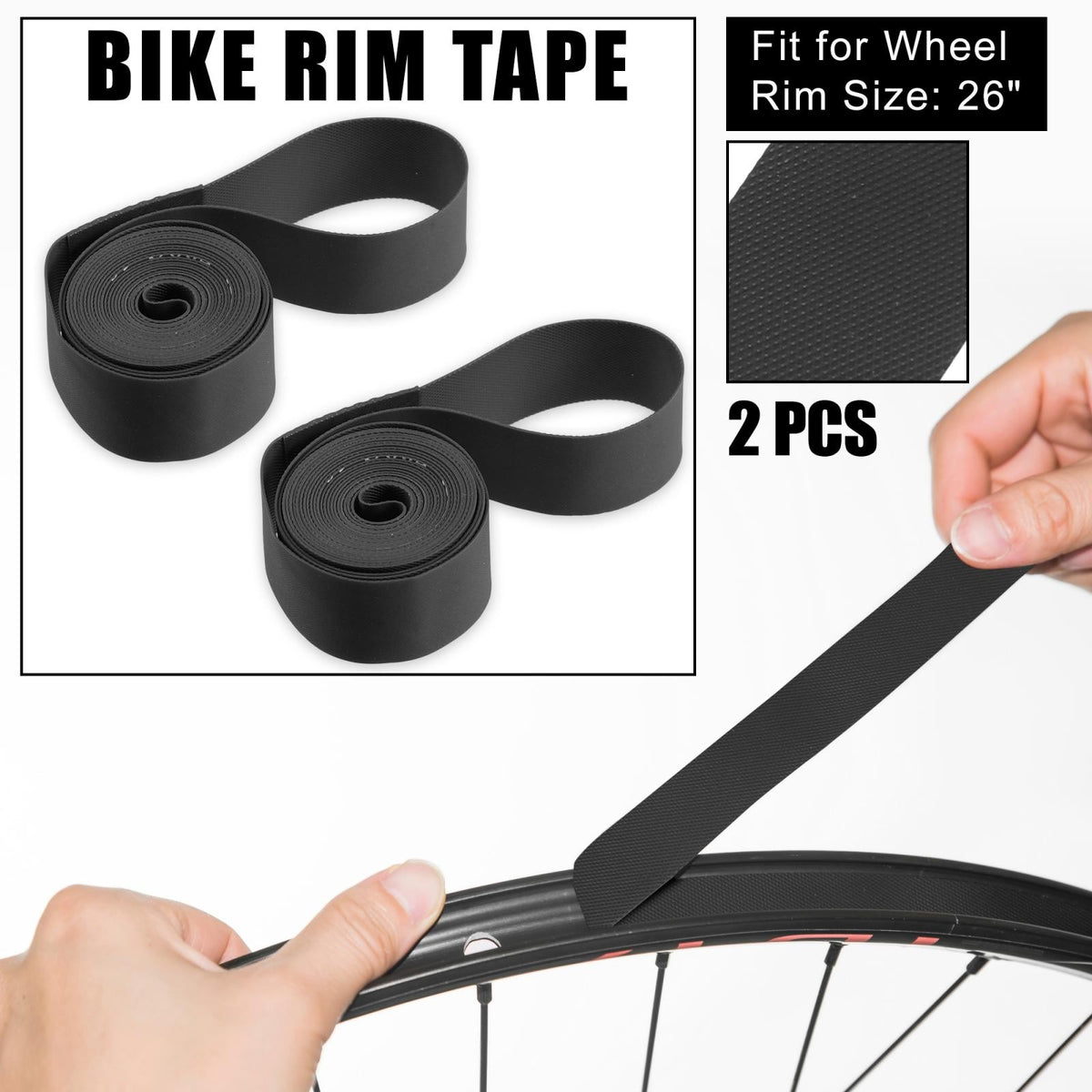26-Inch Bicycle Rim Tape - Inner Tube Band for Wheel Protection