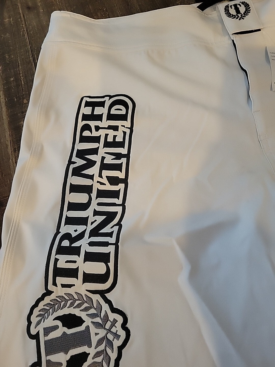 MMA Fight Shorts White 2XL Training Shorts with Drawstring