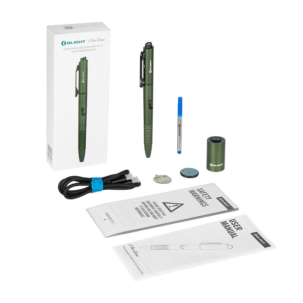 Rechargeable LED Penlight with Green Laser - 120 Lumens, Multi-Function EDC Tool