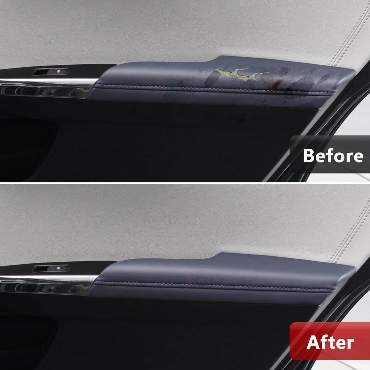 Car Rear Door Panel Armrest Cover for Toyota Avalon 2013-2018 PU Leather Replacement