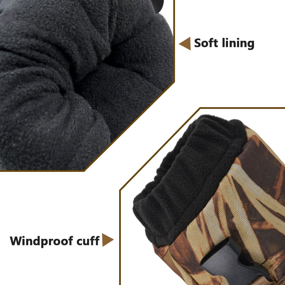 Tactical Hand Warmer with Fleece Lining and Zipper Pouch for Hunting