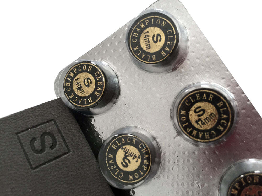 Cue Tip Set - 14mm Gator Soft/Soft-Med 6-Pack | Spin-Enhancing Leather Tips