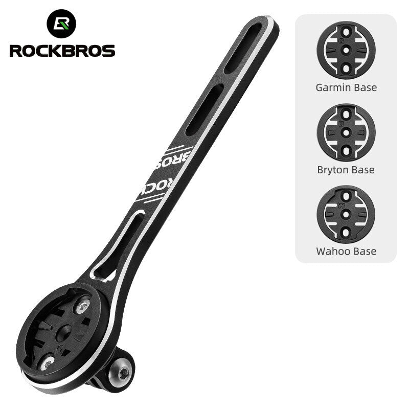 Bike Computer Mount Aluminum Out Front Handlebar Extension for Garmin Wahoo GoPro