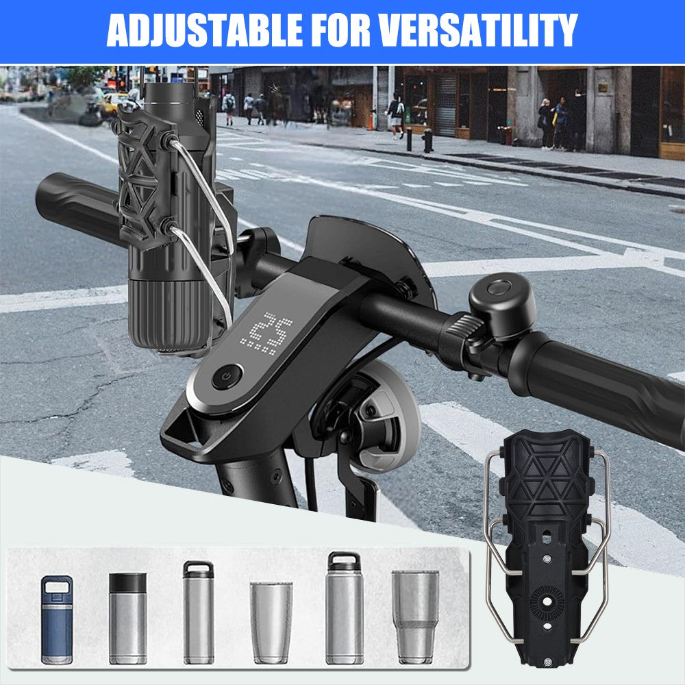 Universal Bicycle and Motorcycle Cup Holder - Adjustable & Weatherproof