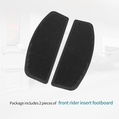 Motorcycle Front Pedal Footboards Coating Non-Slip Rubber Insert - Touring & Cruiser