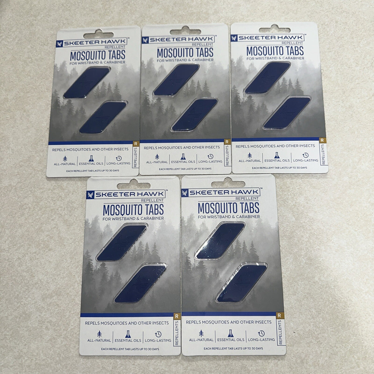 Mosquito Repellent Wristbands with Replacement Tabs - Pack of 10