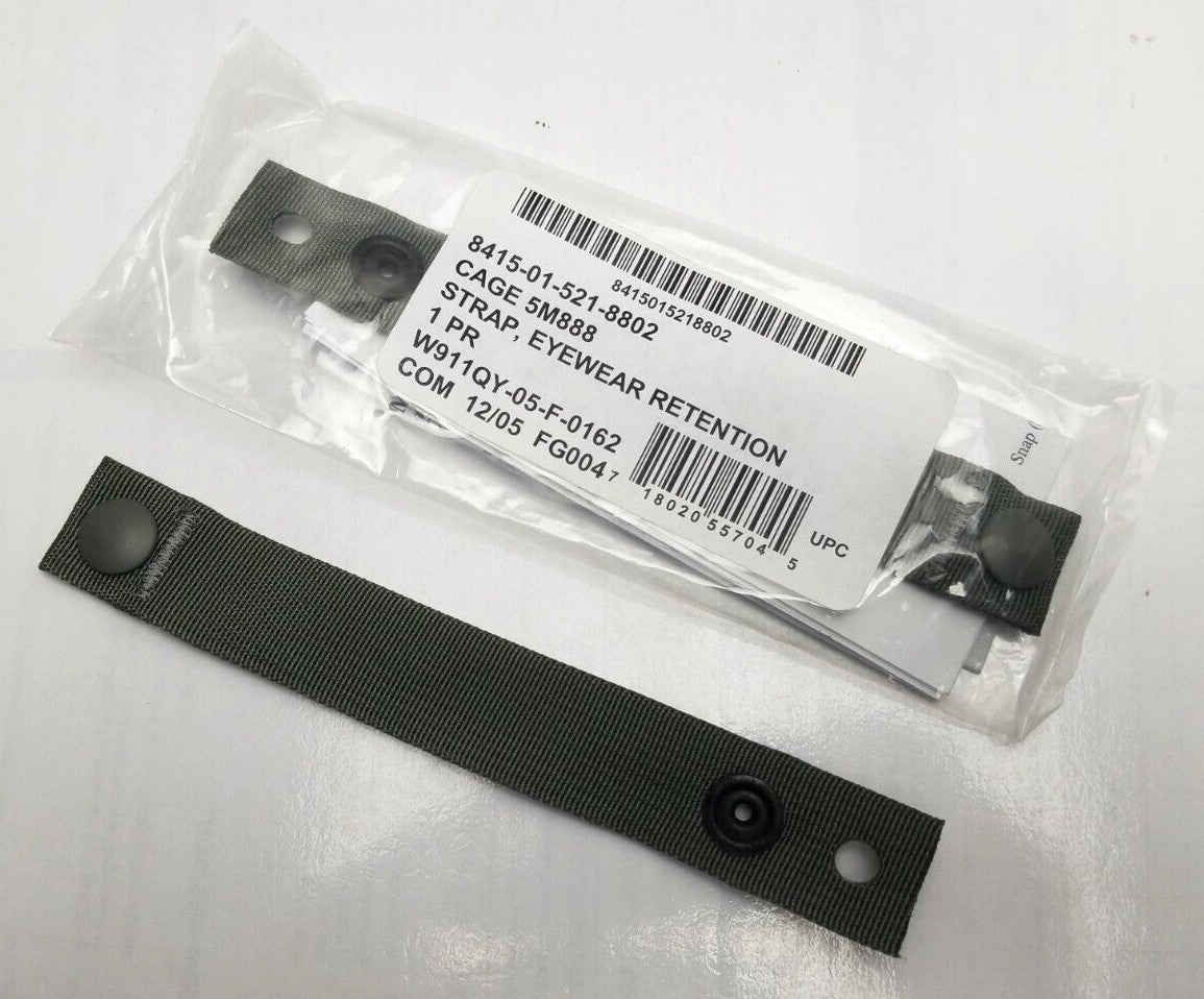 Genuine US Military ACH Eyewear Retention Strap Foliage Green NSN 8415-01-521-8802