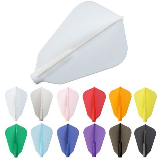 Dart Flights, Original Orange, Double Pack – F-Shape, 0.79g, 42.6mm