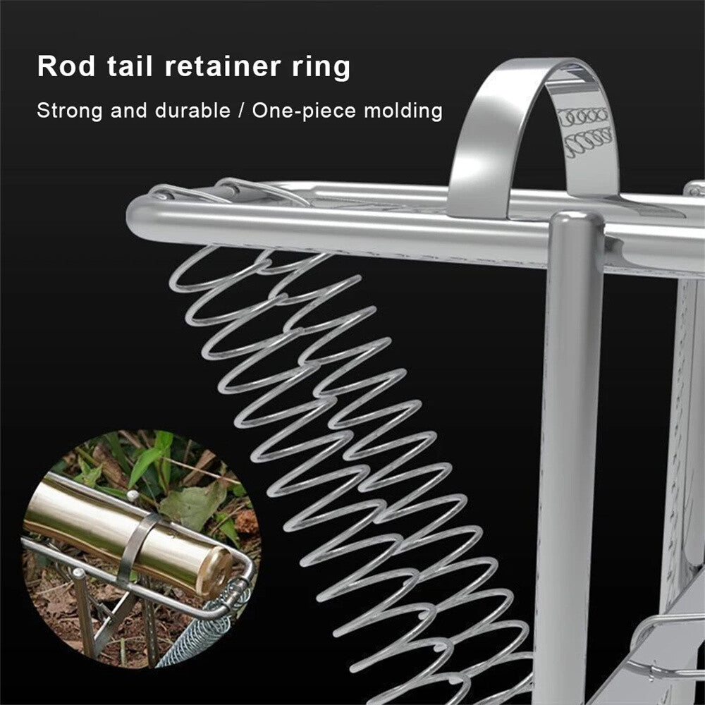 Adjustable Fishing Rod Holder Stand for Bank Fishing, Durable Metal