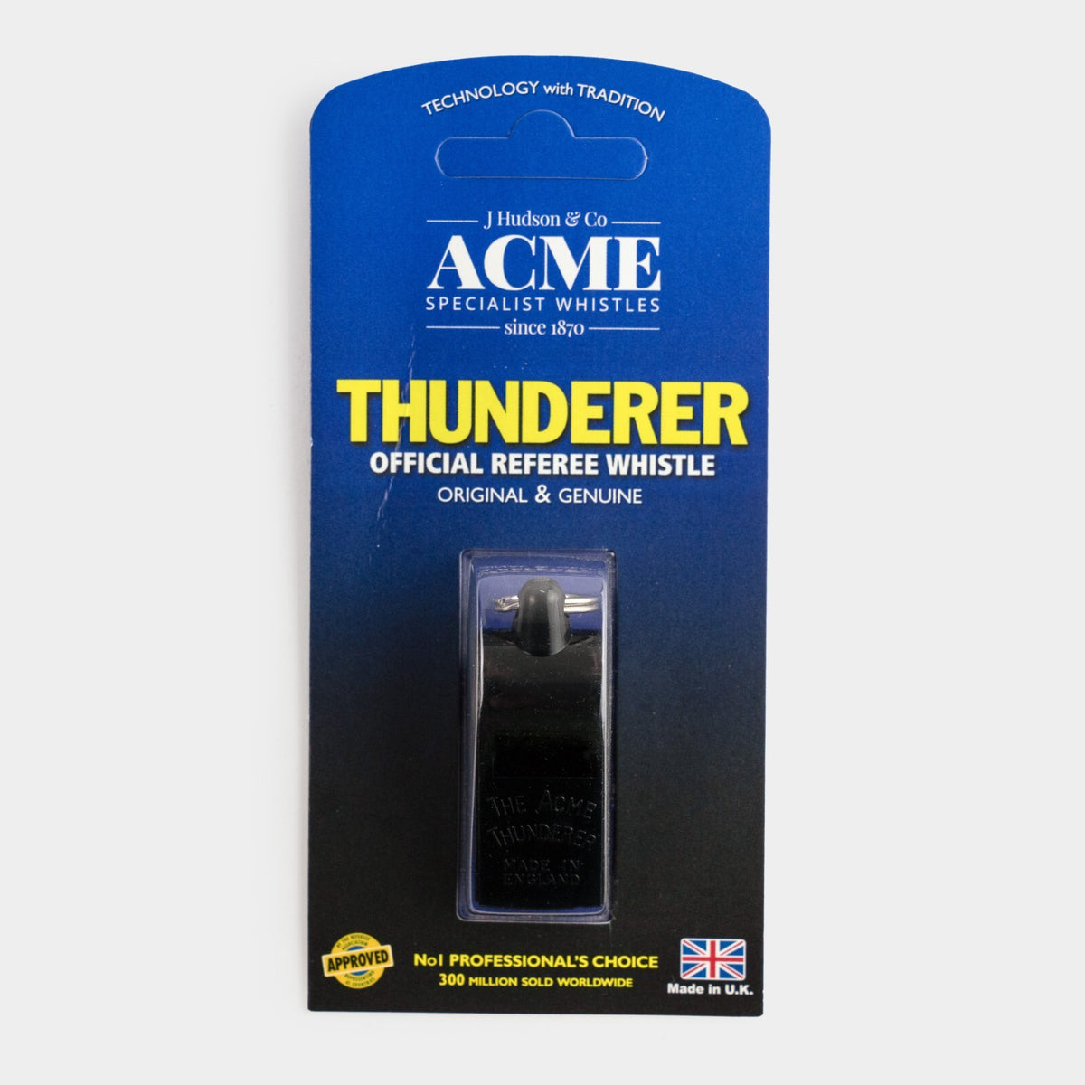 Official Referee Whistle - Black Sport & Safety Whistle for Coaches and Officials